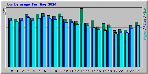 Hourly usage for May 2024